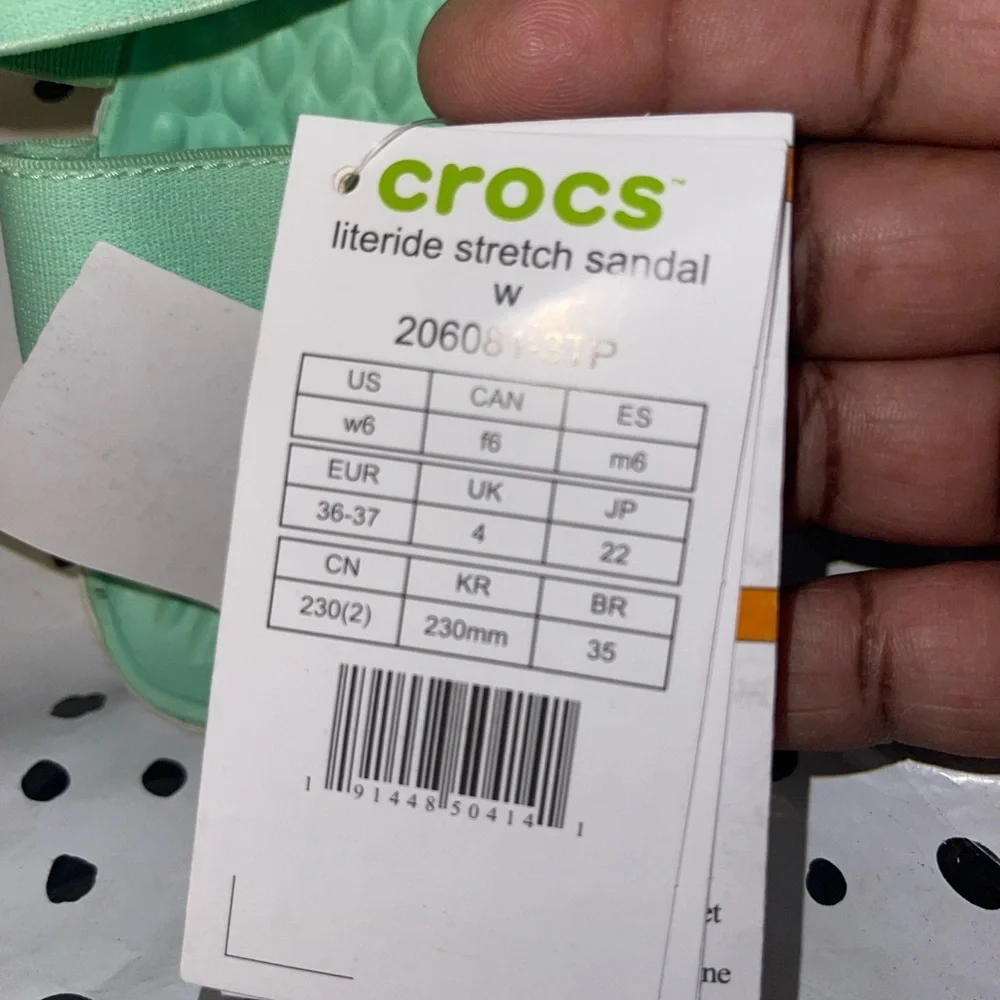 CROCS light green